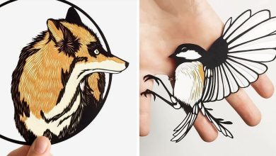 Artista faz obras de artes extremamente complexas com papel e bisturi 8