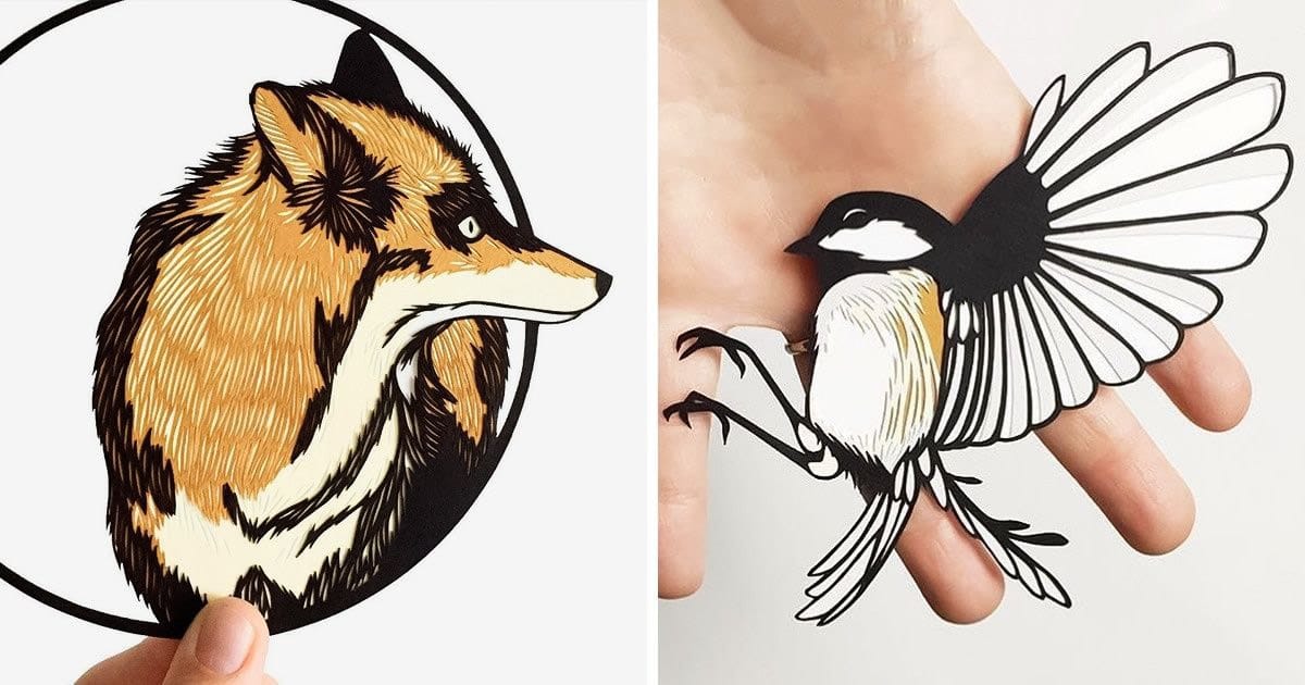 Artista faz obras de artes extremamente complexas com papel e bisturi