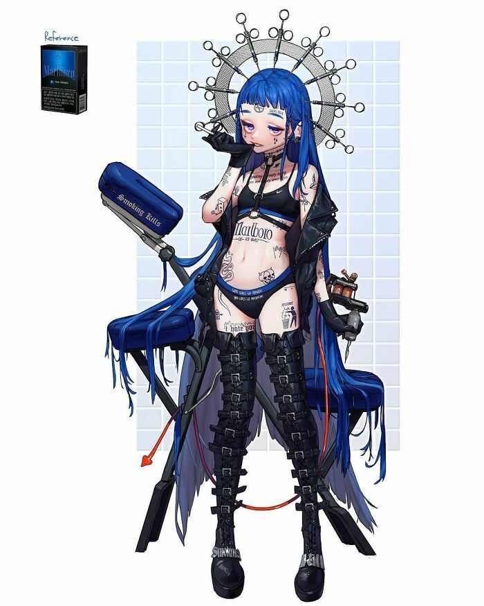 Artista reimagina animais, insetos, objetos do dia a dia e alimentos como personagens de anime 14