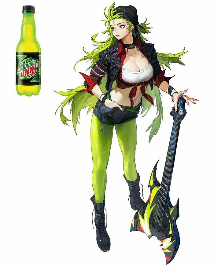 Artista reimagina animais, insetos, objetos do dia a dia e alimentos como personagens de anime 21