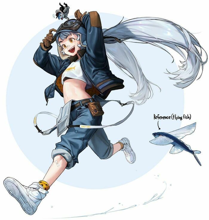 Artista reimagina animais, insetos, objetos do dia a dia e alimentos como personagens de anime 27