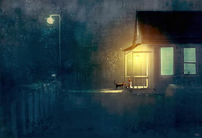 Marido retrata a vida cotidiana com sua esposa e filhos em 54 novas ilustrações comoventes 5