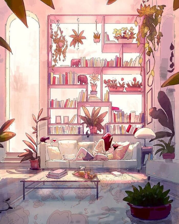 Marido retrata a vida cotidiana com sua esposa e filhos em 54 novas ilustrações comoventes 8