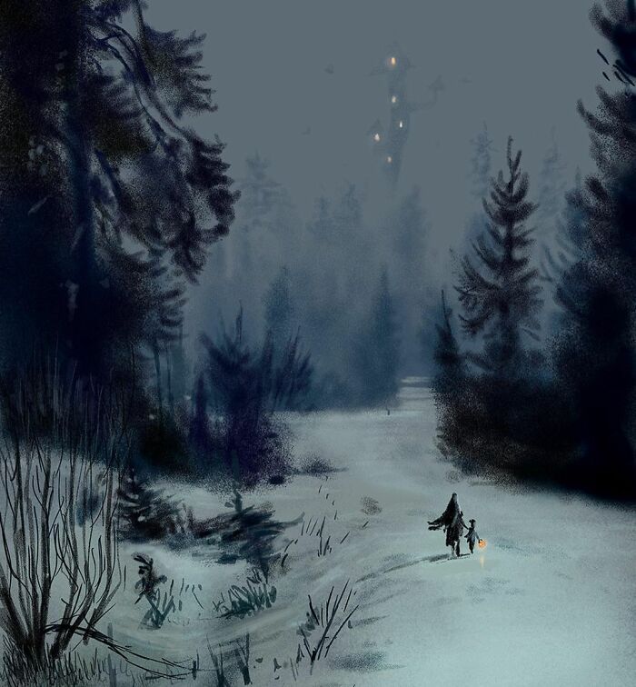 Marido retrata a vida cotidiana com sua esposa e filhos em 54 novas ilustrações comoventes 24