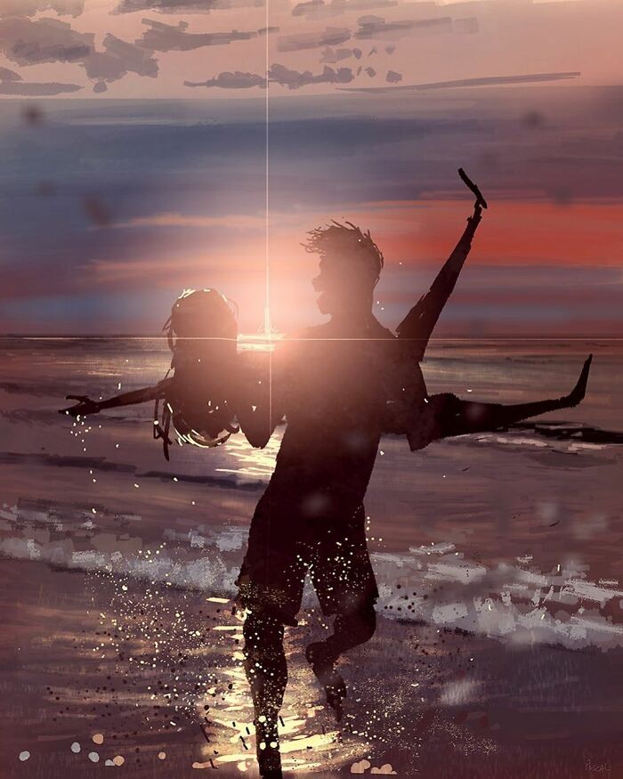 Marido retrata a vida cotidiana com sua esposa e filhos em 54 novas ilustrações comoventes 40