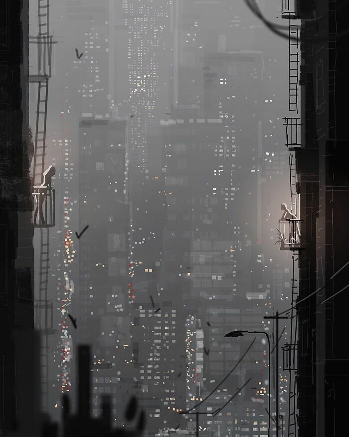 Marido retrata a vida cotidiana com sua esposa e filhos em 54 novas ilustrações comoventes 42