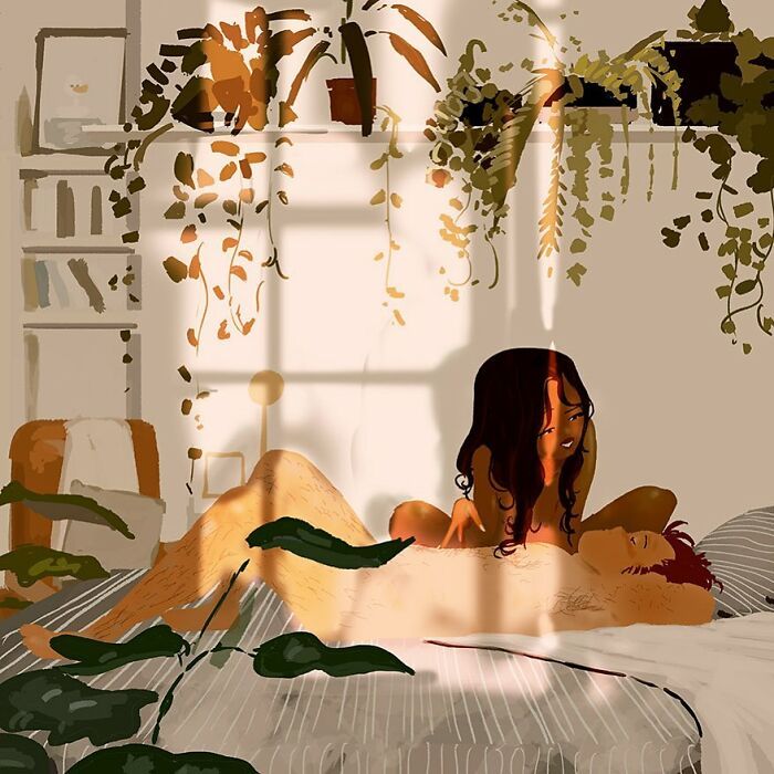 Marido retrata a vida cotidiana com sua esposa e filhos em 54 novas ilustrações comoventes 50