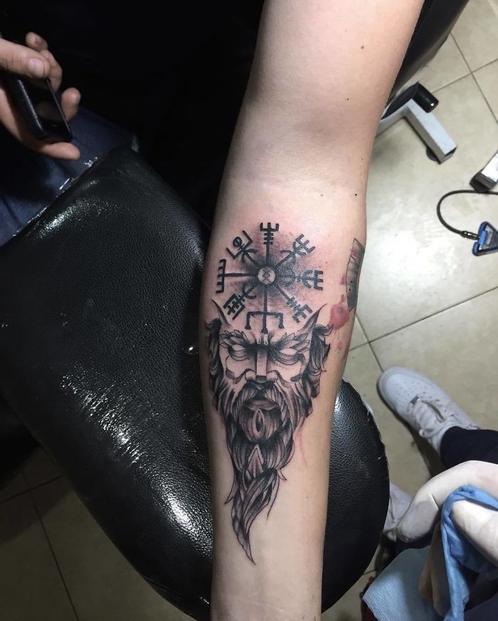 52 melhores tatuagem Viking e Nórdica para você se inspirar 3