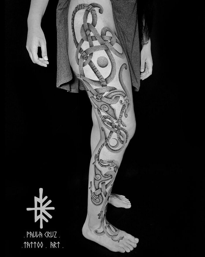 52 melhores tatuagem Viking e Nórdica para você se inspirar 8