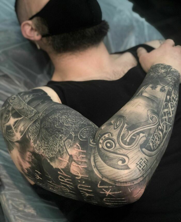 52 melhores tatuagem Viking e Nórdica para você se inspirar 11