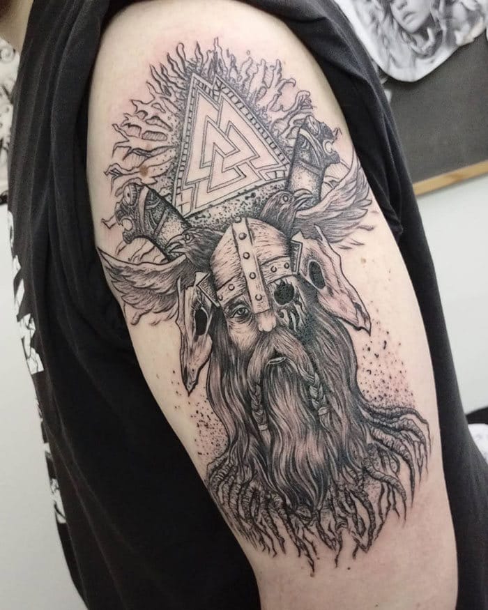 52 melhores tatuagem Viking e Nórdica para você se inspirar 17