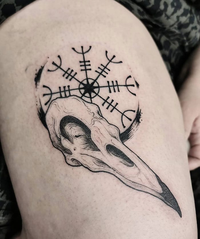 52 melhores tatuagem Viking e Nórdica para você se inspirar 18