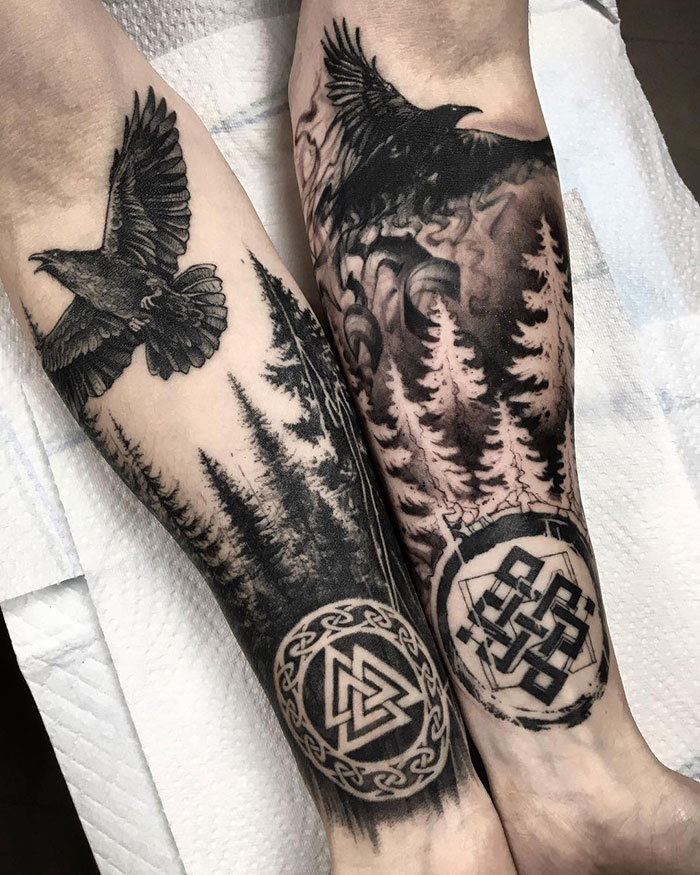 52 melhores tatuagem Viking e Nórdica para você se inspirar 19