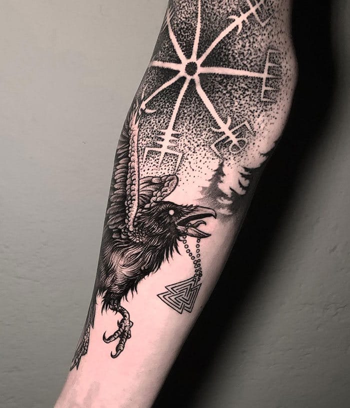 52 melhores tatuagem Viking e Nórdica para você se inspirar 21