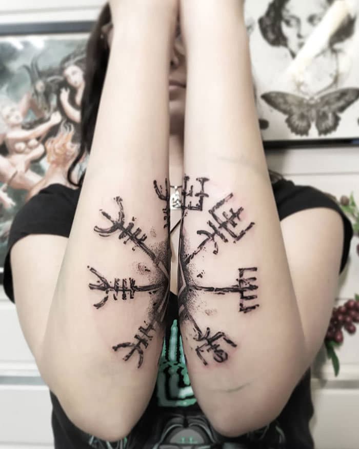 52 melhores tatuagem Viking e Nórdica para você se inspirar 33