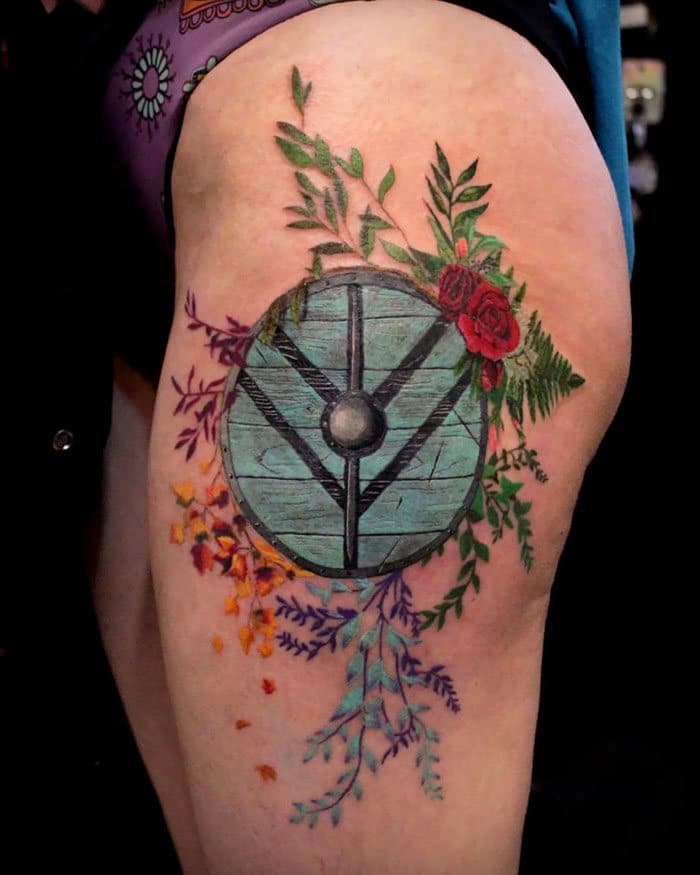 52 melhores tatuagem Viking e Nórdica para você se inspirar 44