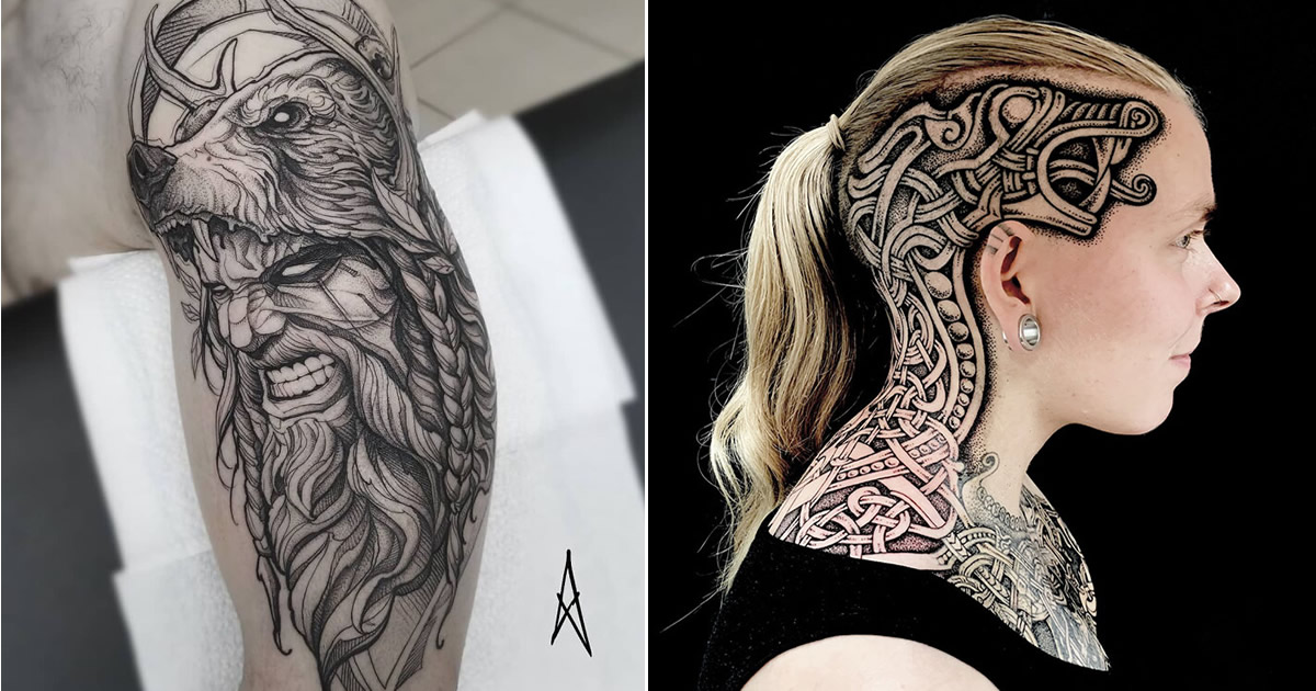 52 melhores tatuagem Viking e Nórdica para você se inspirar