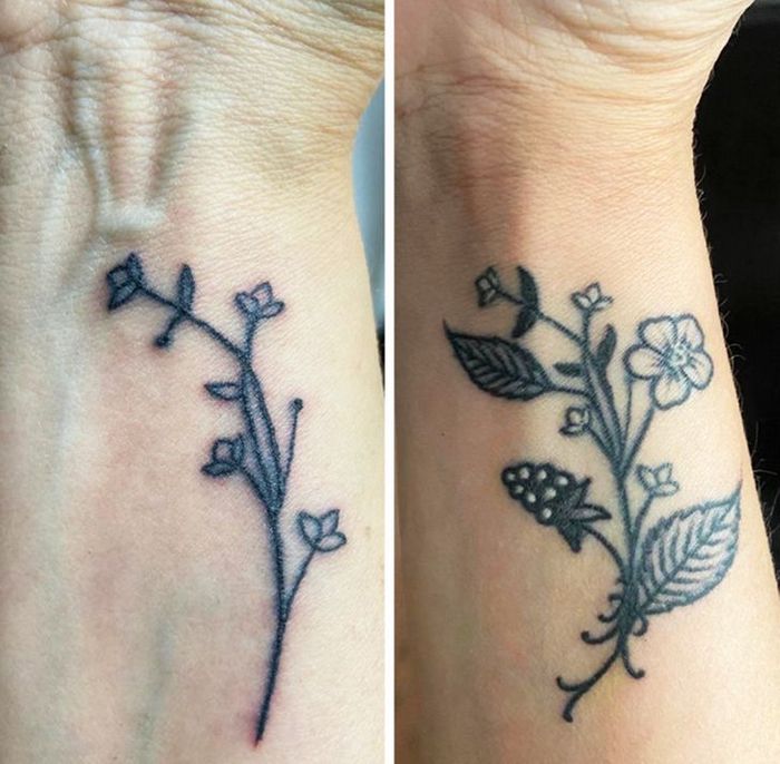 36 pessoas que decidiram dar uma segunda chance para suas antigas tatuagens 1