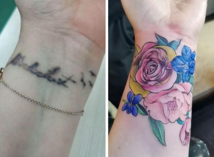 36 pessoas que decidiram dar uma segunda chance para suas antigas tatuagens 5