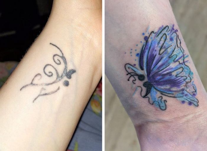 36 pessoas que decidiram dar uma segunda chance para suas antigas tatuagens 7