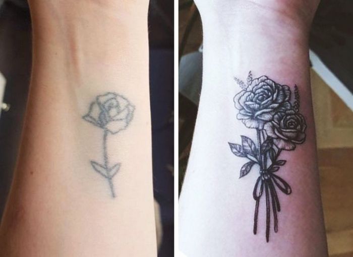 36 pessoas que decidiram dar uma segunda chance para suas antigas tatuagens 9