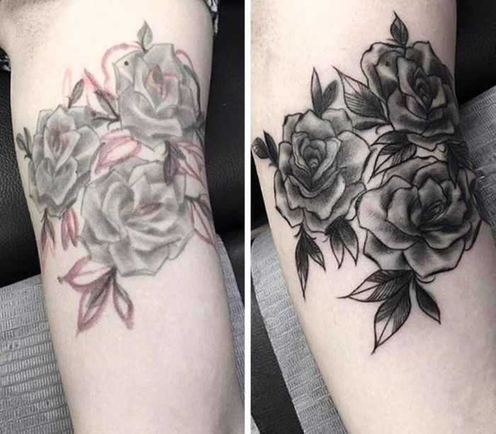 36 pessoas que decidiram dar uma segunda chance para suas antigas tatuagens 10