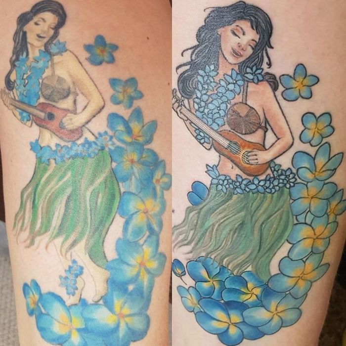 36 pessoas que decidiram dar uma segunda chance para suas antigas tatuagens 14