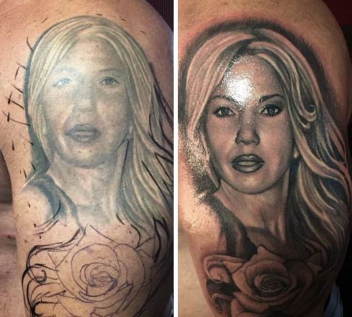 36 pessoas que decidiram dar uma segunda chance para suas antigas tatuagens 17