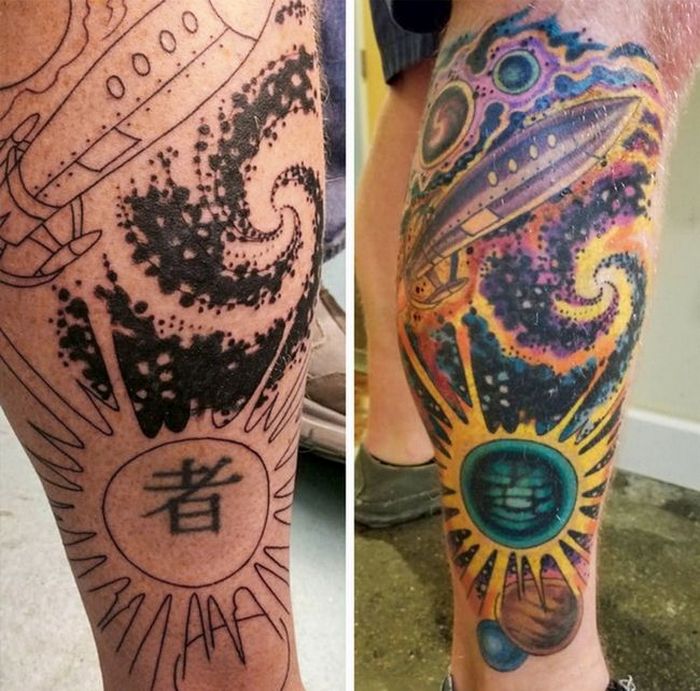 36 pessoas que decidiram dar uma segunda chance para suas antigas tatuagens 23