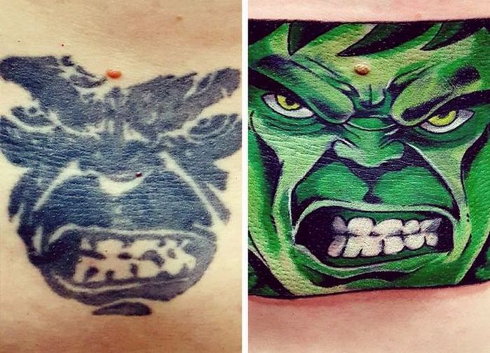 36 pessoas que decidiram dar uma segunda chance para suas antigas tatuagens 30