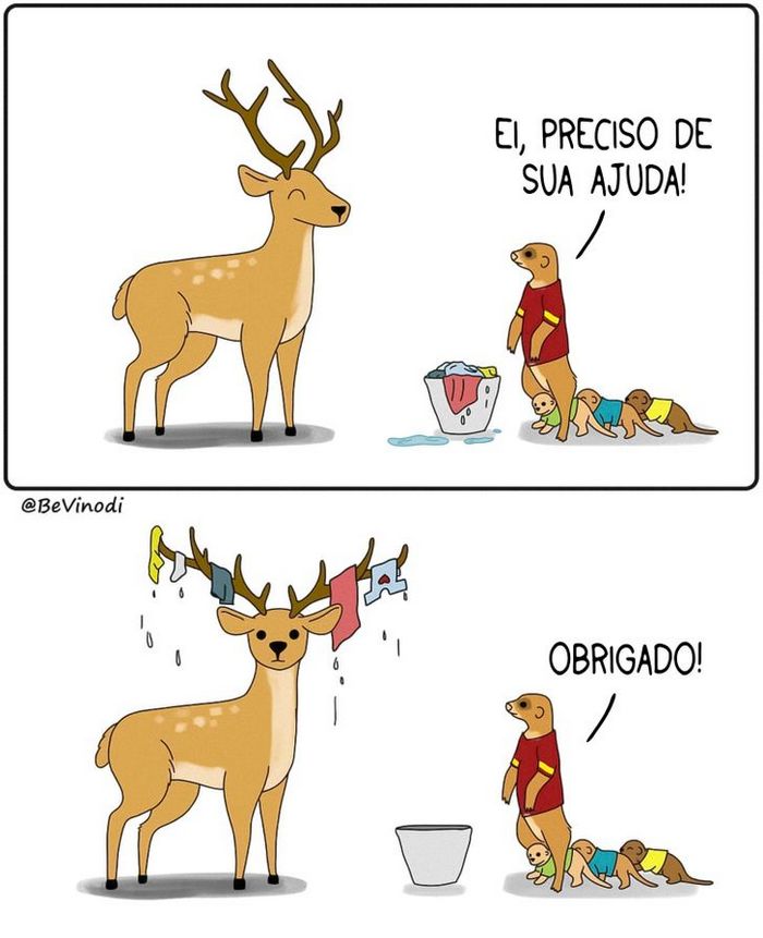 25 quadrinhos de um artista que imaginou como seriam as relações humanas no mundo animal 6