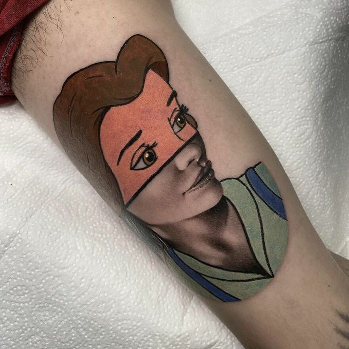 46 tatuagens de personagens populares misturadas em dois estilos diferentes 13