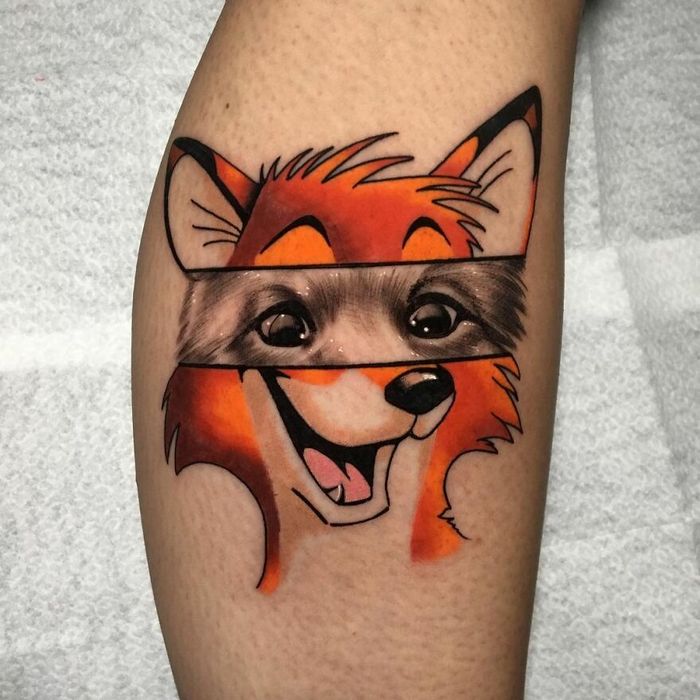 46 tatuagens de personagens populares misturadas em dois estilos diferentes 19