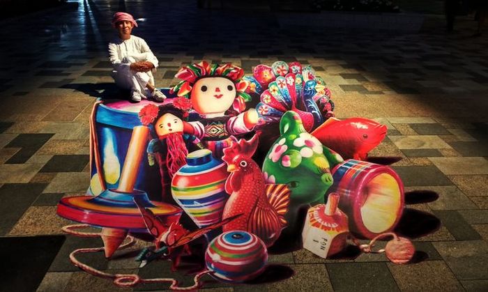 Um artista ilumina ruas com sua arte em 3D, tão mágica que vai fazer você questionar a realidade 9