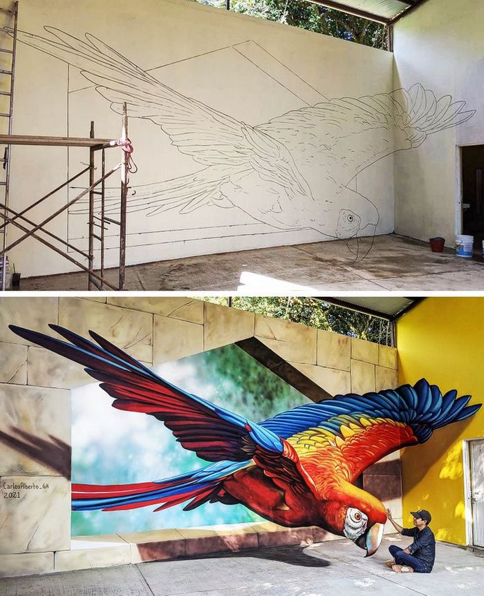 Um artista ilumina ruas com sua arte em 3D, tão mágica que vai fazer você questionar a realidade 11