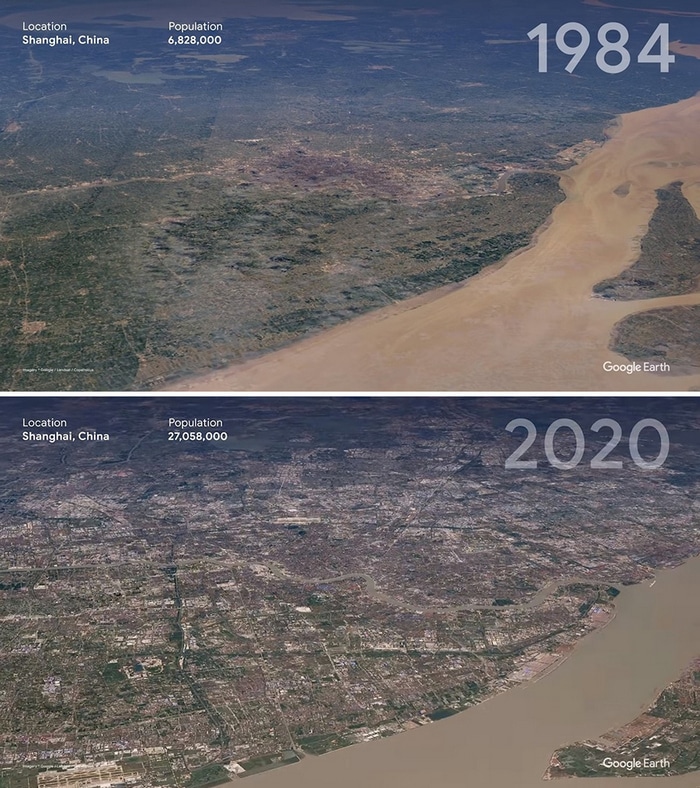 O Google Earth mostra o que os humanos fizeram com a Terra de 1984 a 2020 5