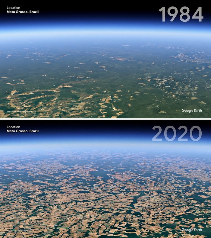 O Google Earth mostra o que os humanos fizeram com a Terra de 1984 a 2020 5