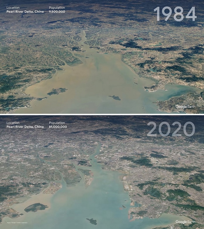 O Google Earth mostra o que os humanos fizeram com a Terra de 1984 a 2020 10