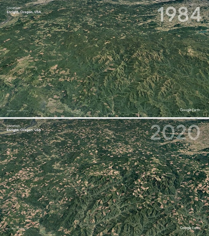 O Google Earth mostra o que os humanos fizeram com a Terra de 1984 a 2020 10