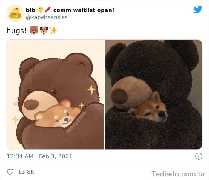 Bib transforma fotos engraçadas de animais em desenhos fofos 14