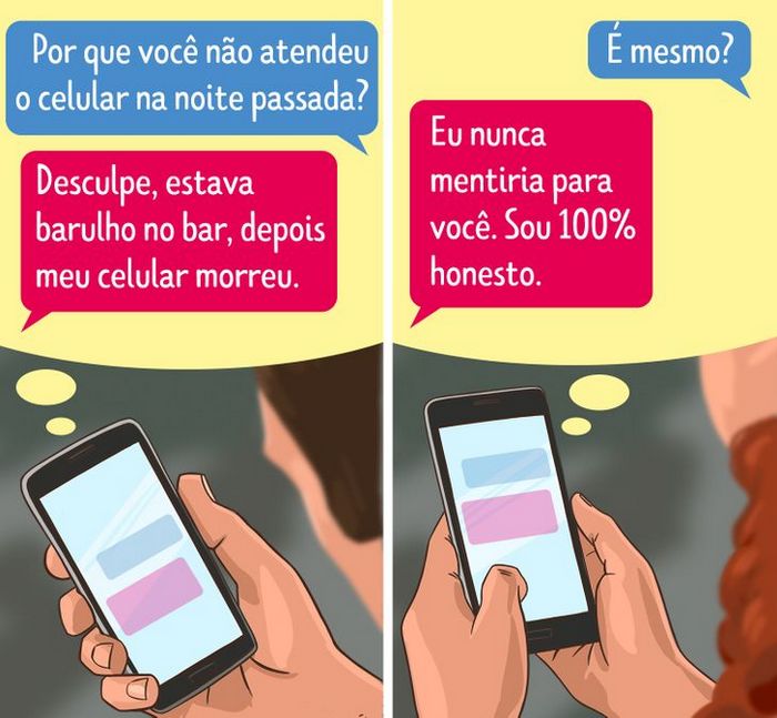 Como descobrir quando alguém está mentindo por mensagem de texto 4