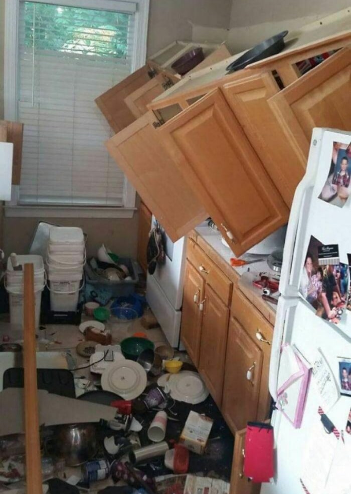 26 fotos de desastres domésticos de alguns dias ruins 26