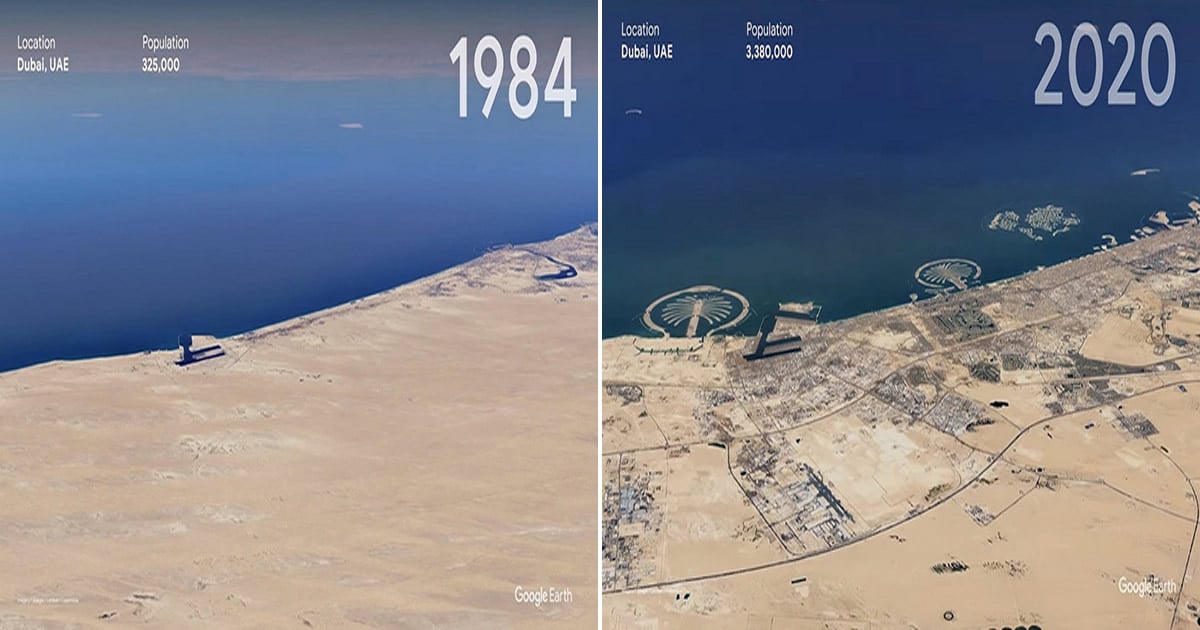 O Google Earth mostra o que os humanos fizeram com a Terra de 1984 a 2020