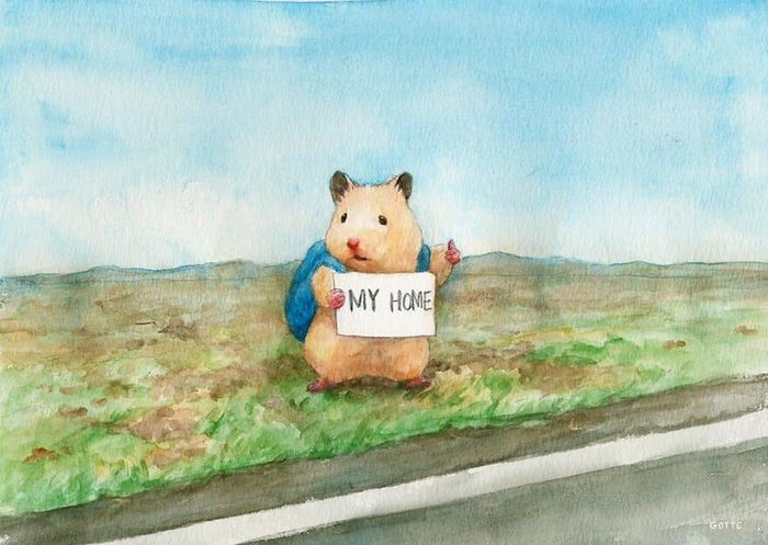 34 Ilustrações saudáveis ​​de um Hamster Chamado Sukeroku 1