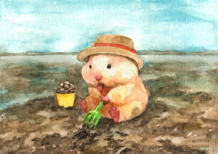 34 Ilustrações saudáveis ​​de um Hamster Chamado Sukeroku 2