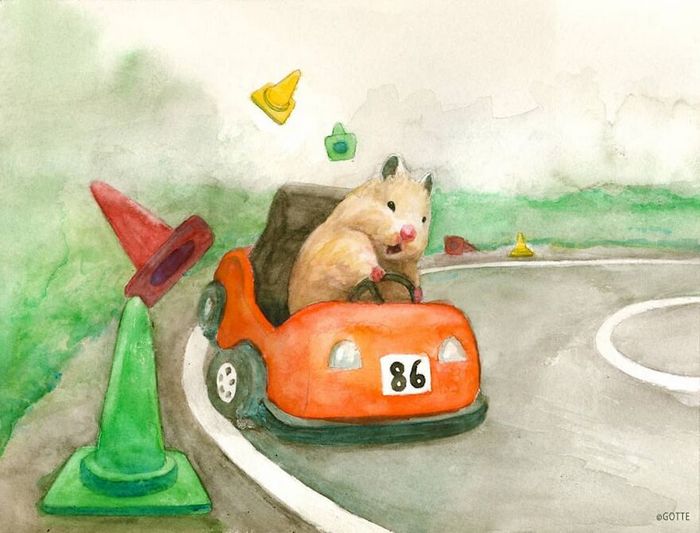34 Ilustrações saudáveis ​​de um Hamster Chamado Sukeroku 3