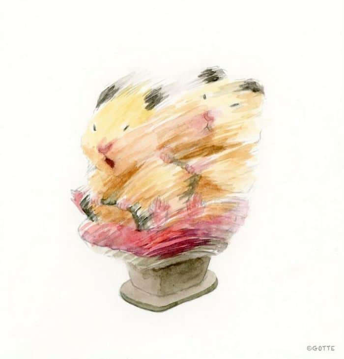 34 Ilustrações saudáveis ​​de um Hamster Chamado Sukeroku 6