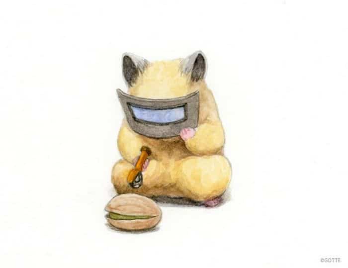 34 Ilustrações saudáveis ​​de um Hamster Chamado Sukeroku 7