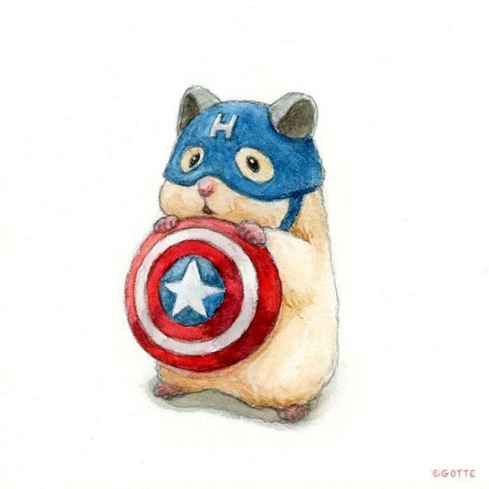 34 Ilustrações saudáveis ​​de um Hamster Chamado Sukeroku 10