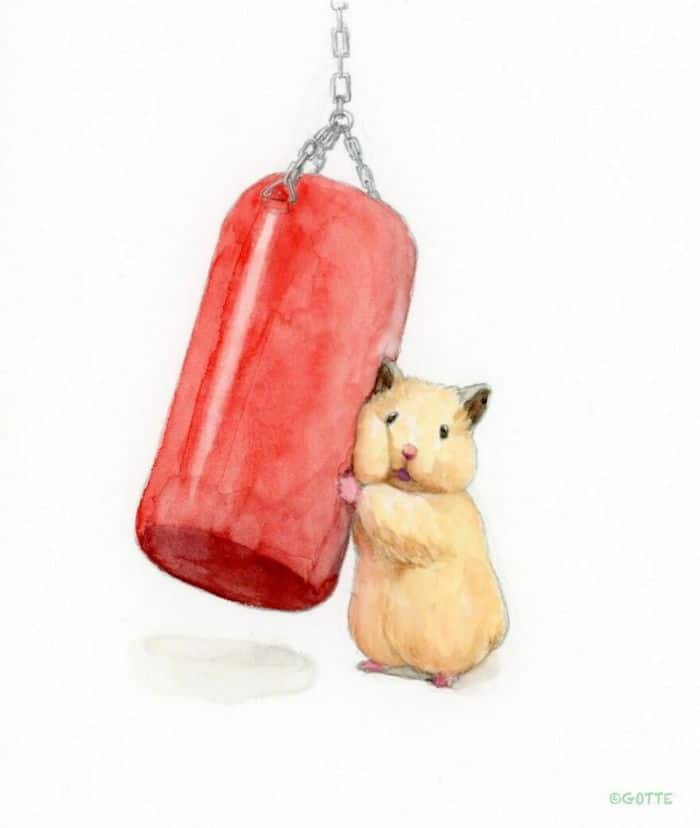34 Ilustrações saudáveis ​​de um Hamster Chamado Sukeroku 15